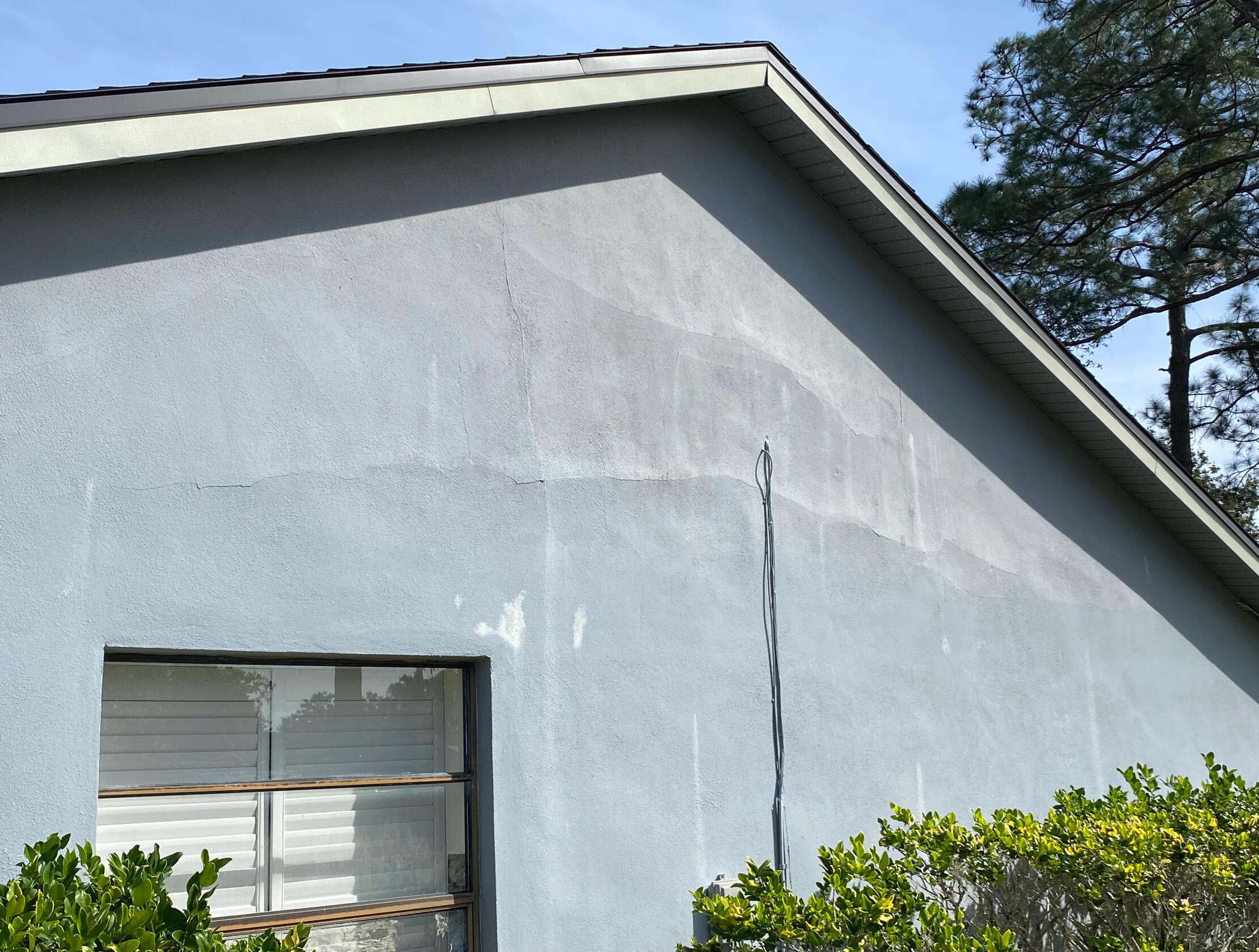 Gutter Sag Repaired Gutters filled with debris