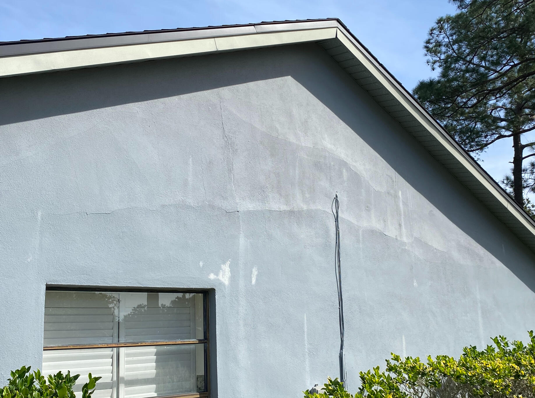 Exterior stucco wall surface and home exterior